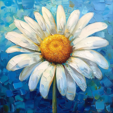 White Flower Painting Canvas